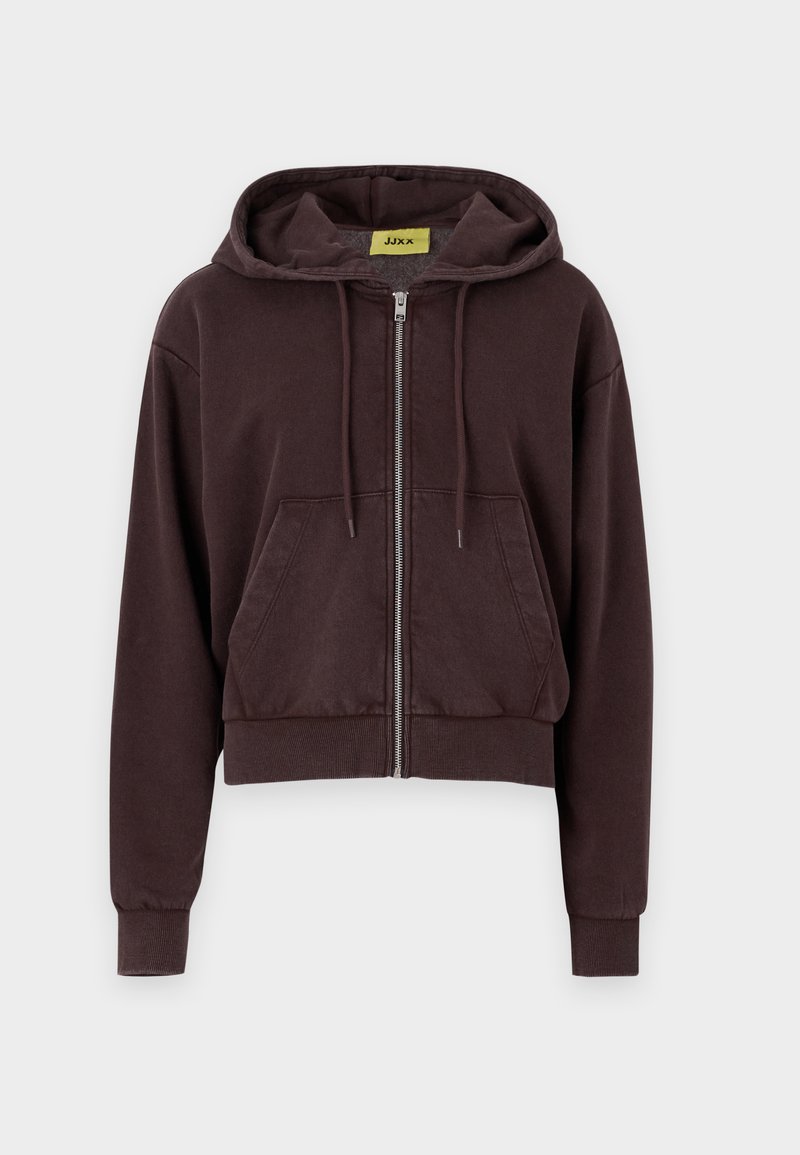 JJXX Jxalfa Felpa Con Cappuccio Crop Donna – Allentata – Tessuto Spazzolato Morbido – Grigio - 3