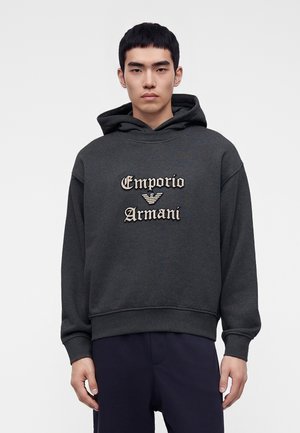 Emporio Armani Φούτερ με κουκούλα - blackened pearl