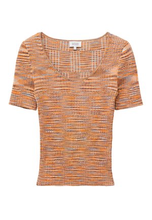 & OTHER STORIES, T-shirt imprimé - golden brown melange