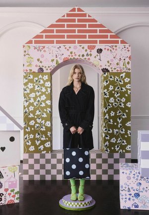 Cath Kidston, Velká kabelka - blue denim spot
