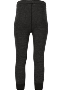 Svarta leggings tillverkade av ett mjukt, texturerat tyg. De har en hög midja och åtsittande ankelfållar för en perfekt passform.