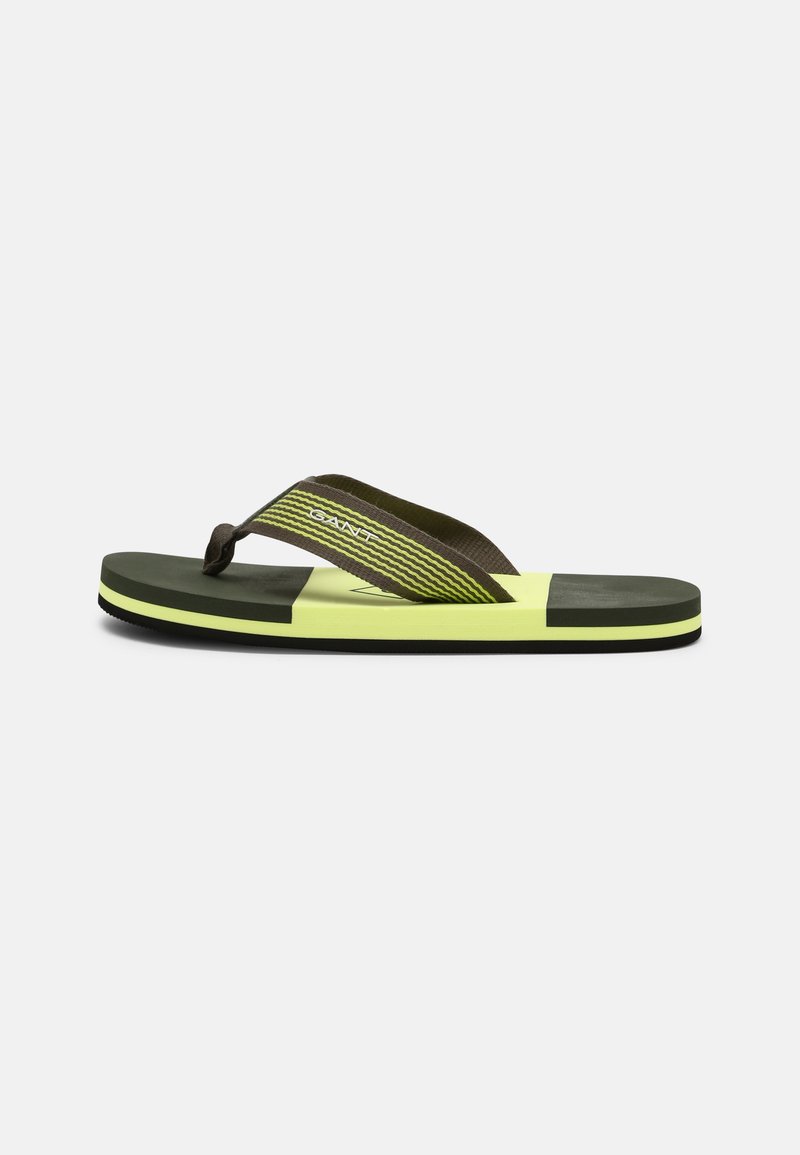 GANT PALMWORLD BEACH - T-bar sandals - dark leaf