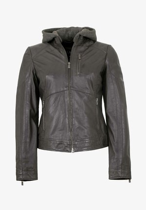 Lederjacken24 FRANCIS - Lederjacke - grau