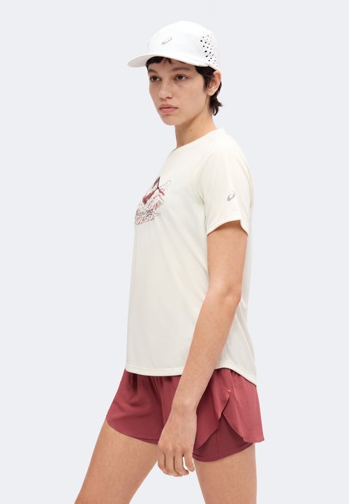 ASICS FUJITRAIL LOGO - Sports T-shirt - cream — photo 4