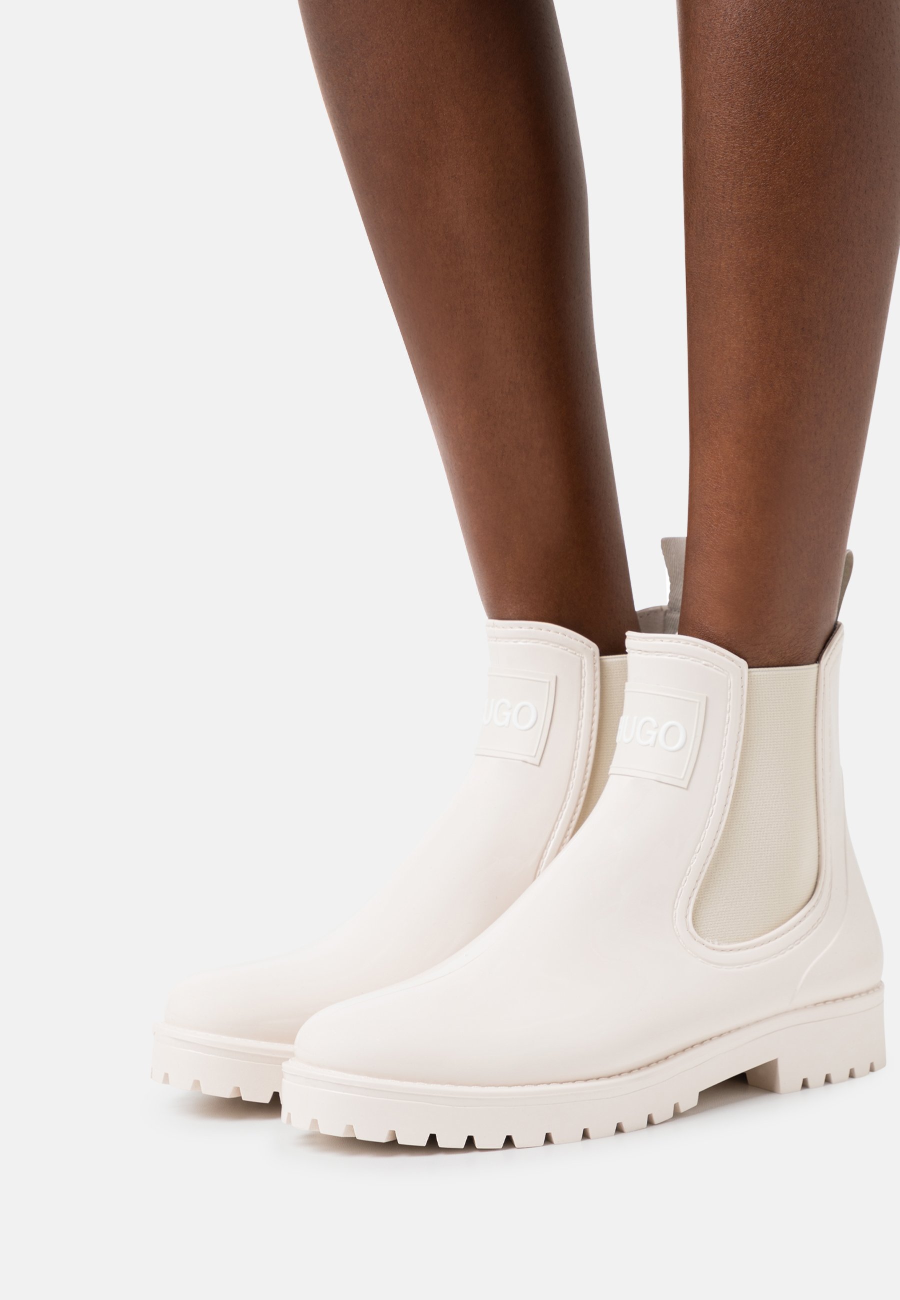 HUGO TABITA RAIN BOOTIE - Regenlaarzen - off-white/crème - Zalando.nl