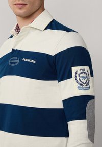 Façonnable IQON STRIPE RUGBY - Poloshirt - naval blue