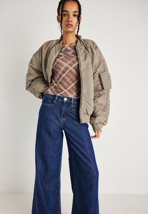 PALAZZO JEANS - Wide leg - scandi blue