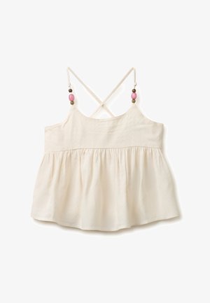 United Colors of Benetton BEADED FLARED TOP.. - Top - white