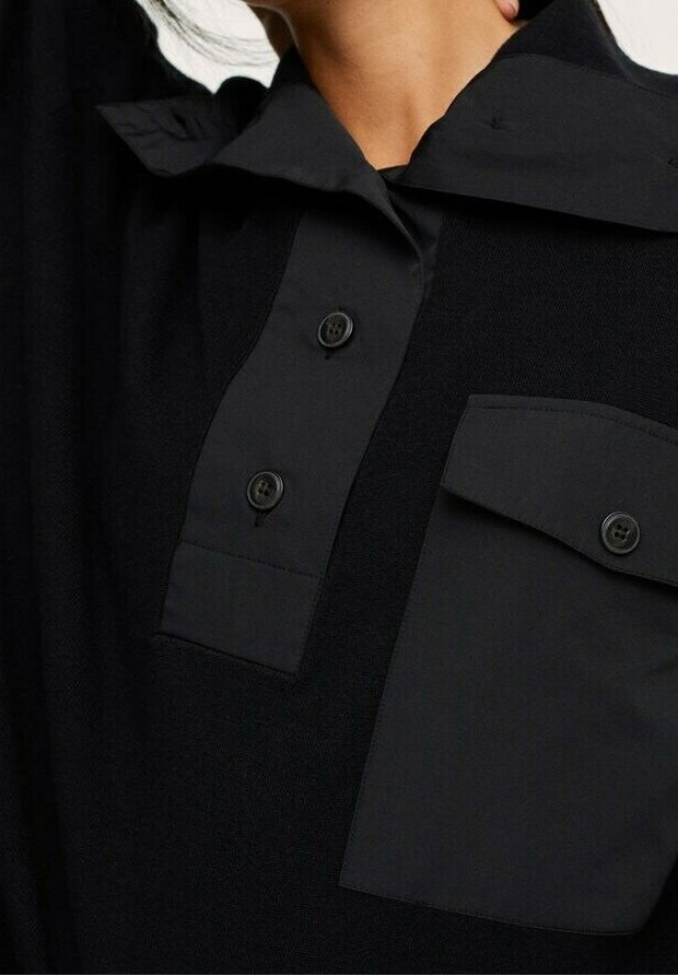 Chemise Noire Boutonnée RAF SIMONS - Taille 52 - Occasion Très Bon état - Modèle Button-down