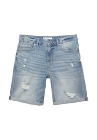RIPPED BERMUDA  - Kratke hlače od trapera - blue denim