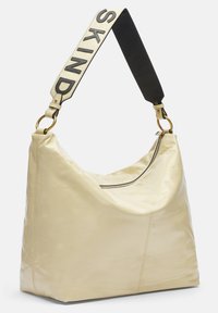 Dameshorloge, analoog kwartshorloge met roestvrijstalen armband, goud-wit, 28x28 mm, modern