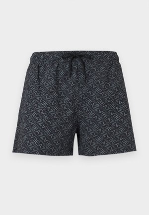 EA7 Emporio Armani, WATER SPORTS GRAPHIC VERTICAL MONOGRAM - Short de bain - black/smoked pearl