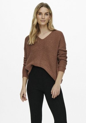JDYNEW MEGAN  PULLOVER - Pullover - russet