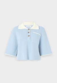CARMELIA CROPPED PIKE - Trui - dusty blue