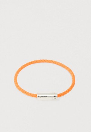 BRUSHED NATO CABLE BRACELET - Náramok - orange/silver-coloured