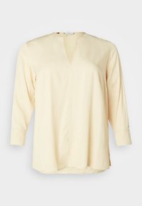 V NECK - Túnica - country ivory