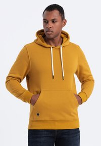 Ombre Jersey con capucha - mustard