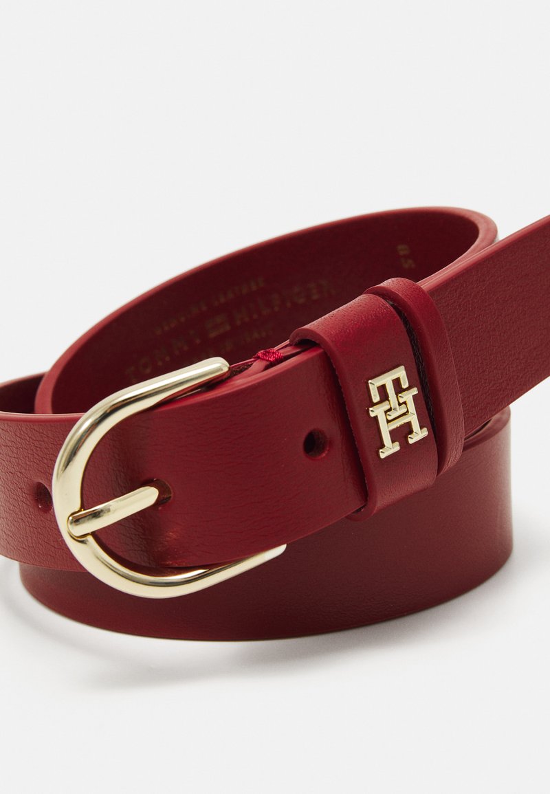 Tommy Hilfiger ESSENTIAL EFFORTLESS Belt dark magma/red Zalando