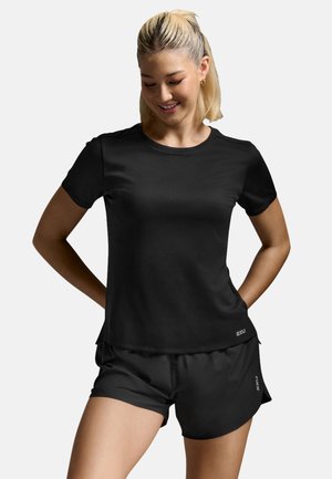 AERO MESH TEE - Sportovní tričko - black-silver reflective