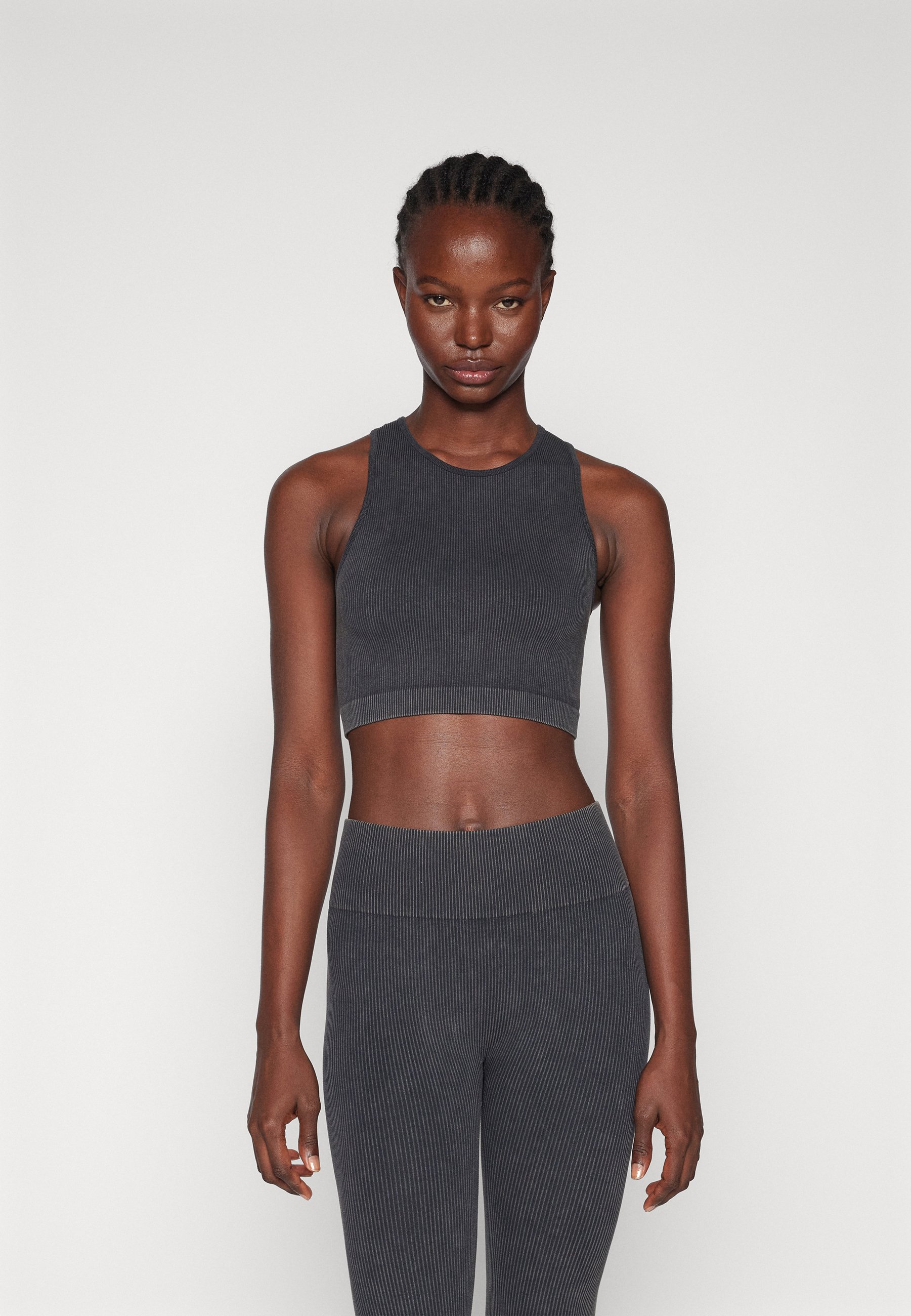 Tenue Haut Sympa Femme Sweat-shirt Set In Femme Court Crop Top Et