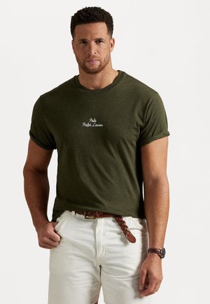 EMBROIDERED LOGO JERSEY T-SHIRT - T-shirts print - alpine heather