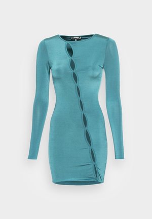 SLINKY CUT OUT DETAIL MINI DRESS - Cocktail dress / Party dress - blue