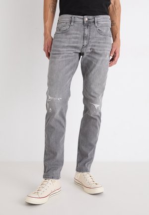 Slim fit jeans - grey denim