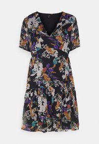 Vero Moda Petite VMKAYA V NECK SHORT DRESS - Vestido de dia - black