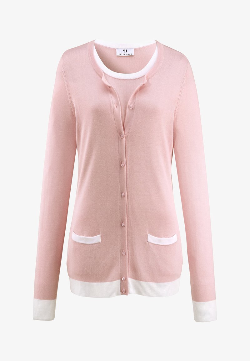 Peter Hahn Twinset Twinset Cardigan Rose Weiss Light Pink Zalando De