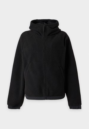 Carhartt WIP, HOODED JACKET - Forro polar - black/flint