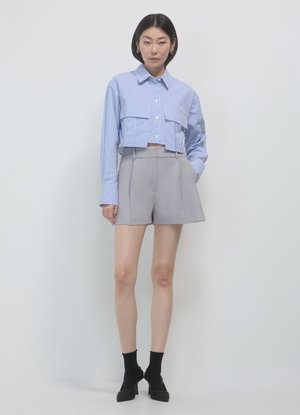 Calliope Hemd - var celeste scuro