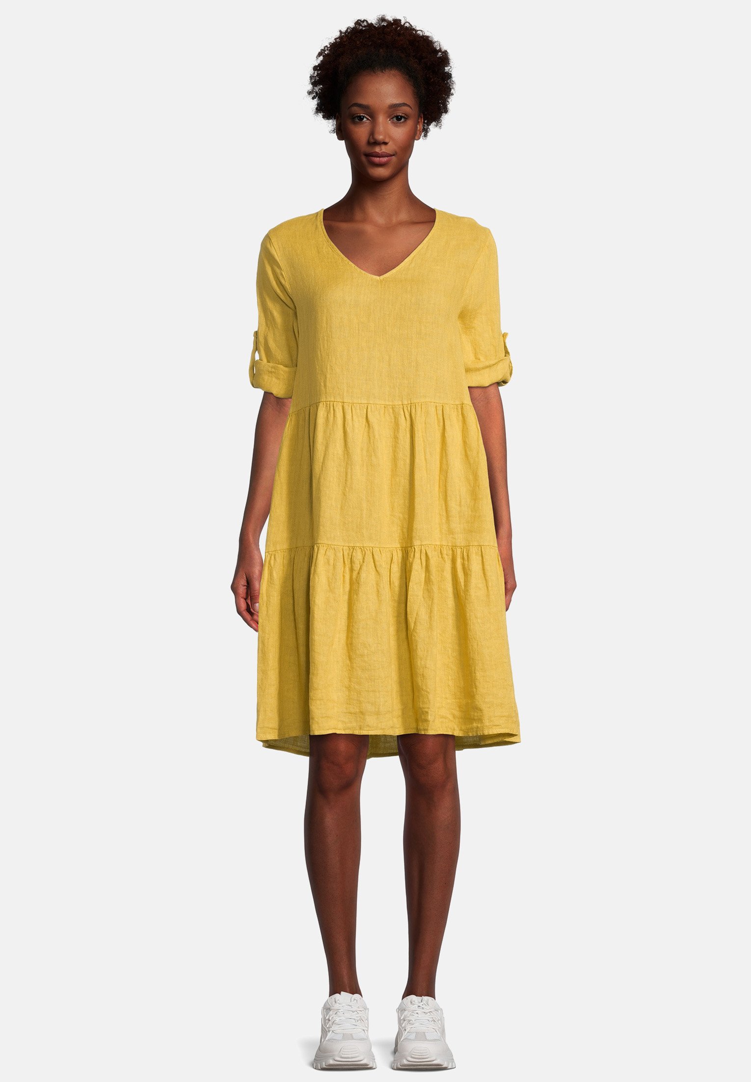 Cartoon Freizeitkleid Tinsel Gelb Zalando De 