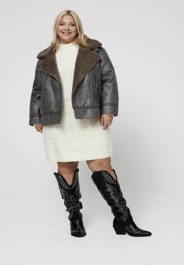 CARBETTY - Kunstlederjacke - walnut