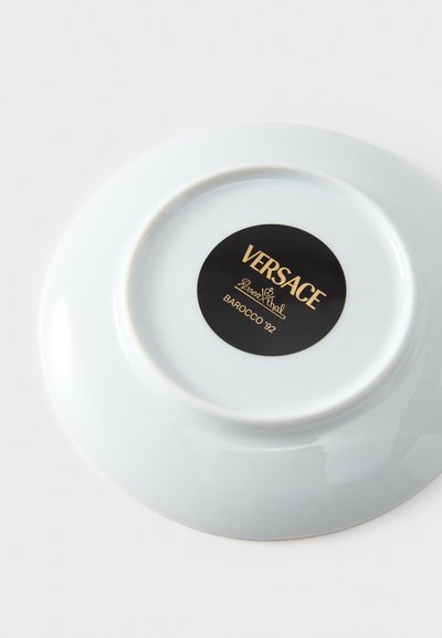 Versace CUP/SAUCER 4 LOW - Platillo de café - white/black/yellow