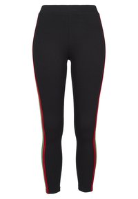 Urban Classics Leggings - black/firered/green