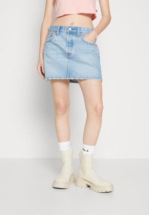 A-lijn rok - light-blue denim