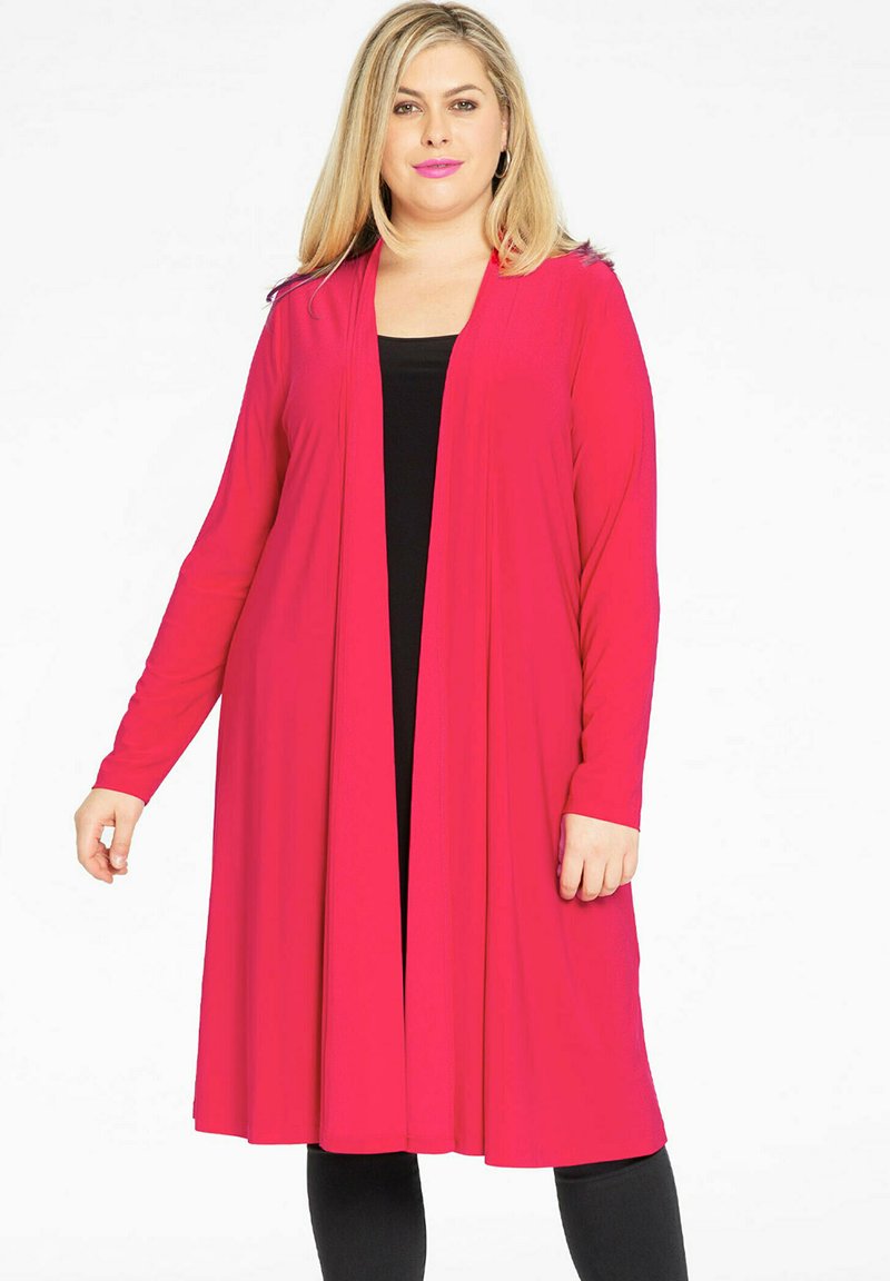 YOEK LONG FIT - Strickjacke - pink