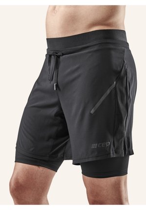 TRAINING 2IN1 - kurze Sporthose - black