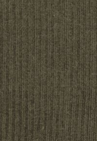 Tejido verde texturizado con estrías verticales, con un acabado suave y un sutil brillo, adecuado para aplicaciones de tapicería o moda.