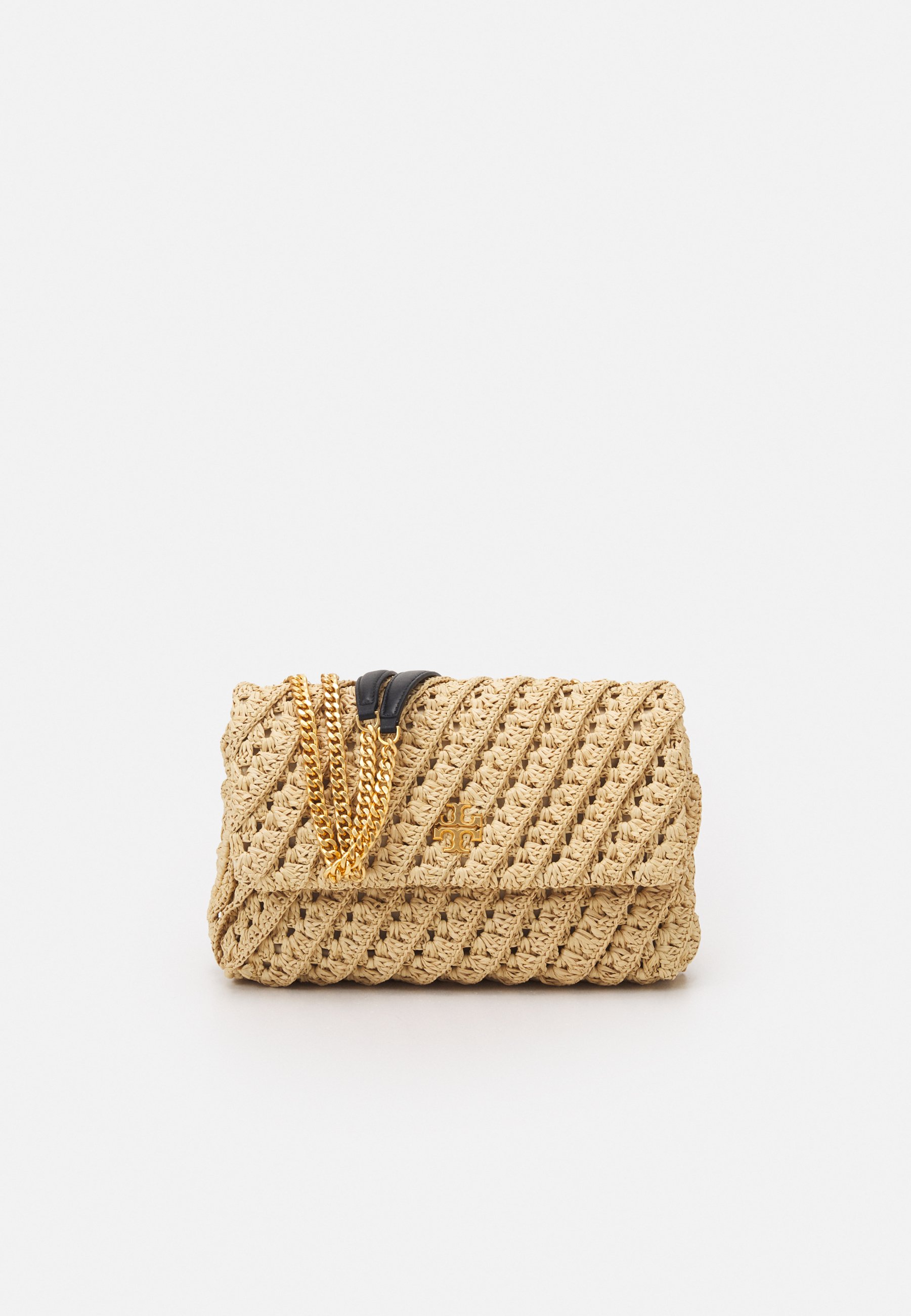 kira crochet raffia crossbody bag