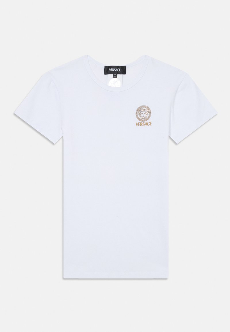 Versace TOPEKA STRETCH NEW LOGO UNISEX - Camiseta básica - bianco ottico