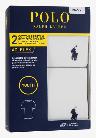 Polo Ralph Lauren CREW TEE 2 PACK - Caraco - white