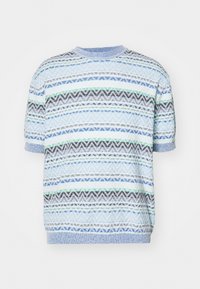 SHORT SLEEVE - Marškinėliai su spaudiniu - light blue tones