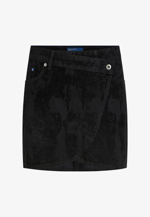 Karl Lagerfeld Jeans, MINI - Jupe trapèze - velvet denim