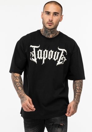 Tapout SIMPLY BELIEVE - T-shirt print - black white