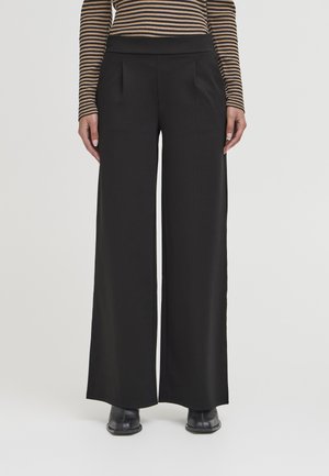 LONG WIDE - Pantaloni - black