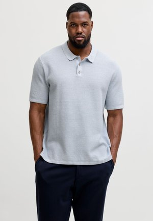 Jack & Jones Knitted Plus Size Knitted - Πόλο - chambray blue