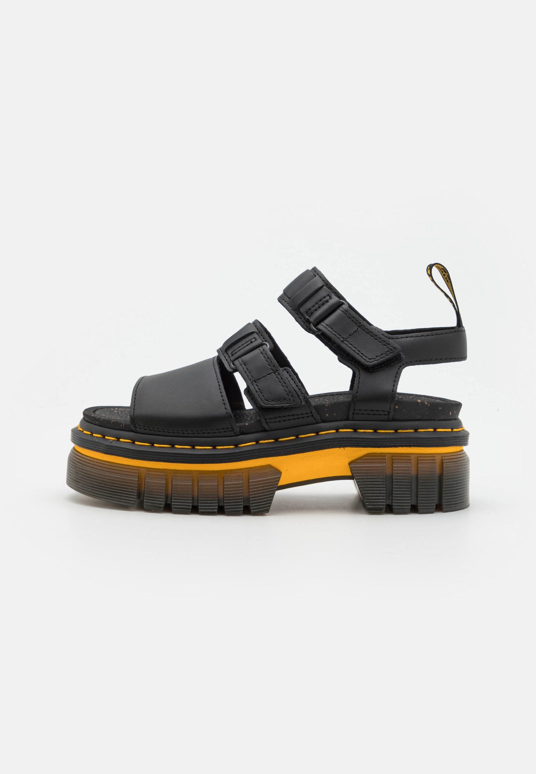Dr. Martens RICKI 3 STRAP - Platform sandals - black - Zalando.ie