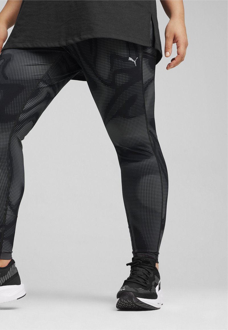 Puma RUN FAV VELOCITY - Leggings - black print