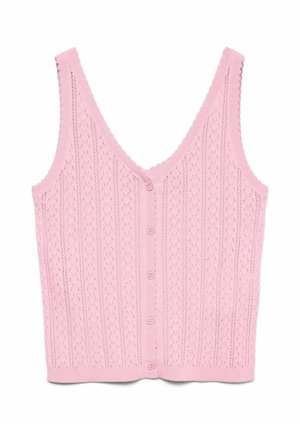 Vero Moda, GESTRICKTES OBERTEIL VMLUX GESTRICKTES OBERTEIL - Débardeur - pink-a-boo